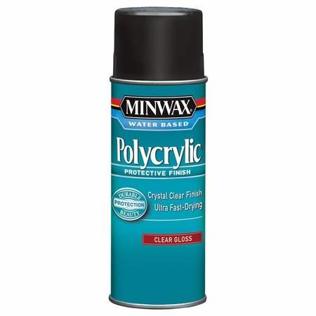 MINWAX Polycrylic Gloss Crystal Clear Water-Based Polyurethane 11.5 oz 35555000